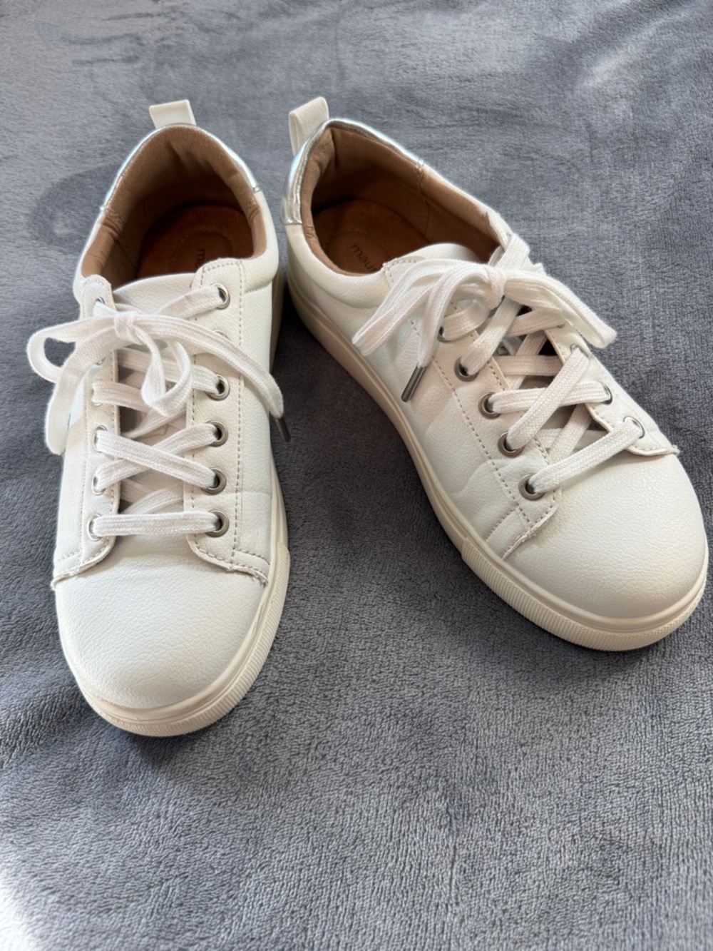 Maurices Kendall White Women's Lace-Up Casual Sneakers
